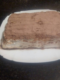 Una foto de Tiramisú con galletas