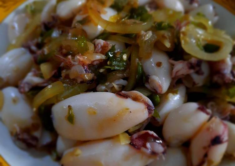 Resep Terbaru Baby Cumi Cabe Ijo Praktis Anti Gagal Kamus Makan