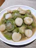 Ribbed Loofah with Scallop