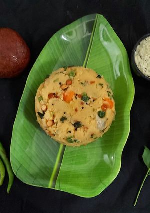 A picture of Vegetable Upma.
