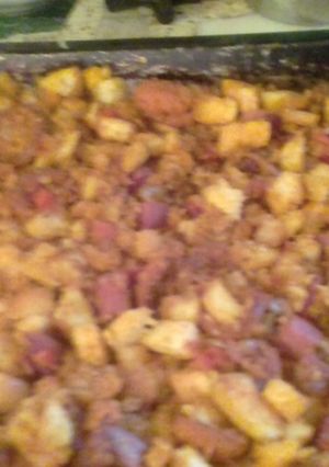Una foto de Migas estilo manchego