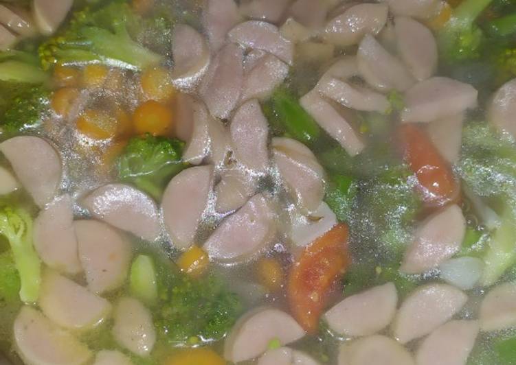 Bagaimana memasak Sayur brokoli sosis yang praktis