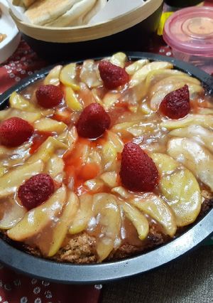 Una foto de Kuchen de manzana-canela Apto APLV