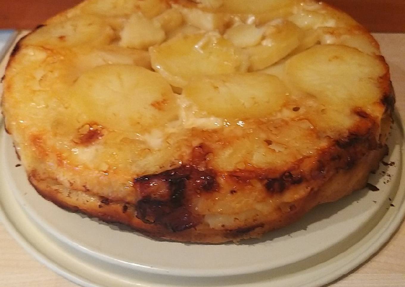 Tartin de pomme de terre et reblochon