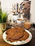 Batido de chocolate y galletas sin lactosa y sin gluten en una sola receta
