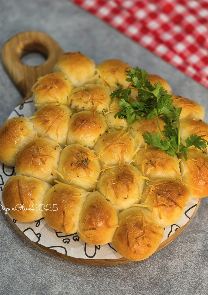 Foto resep Cheese Bubbles Bread No Knead