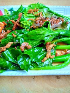 รูปของ คะน้าฮ่องกงราดซอสเห็ดหอม(เจ)