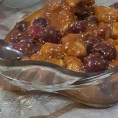 A picture of Cherry chilli chicken🍒🍗unique and delicious..