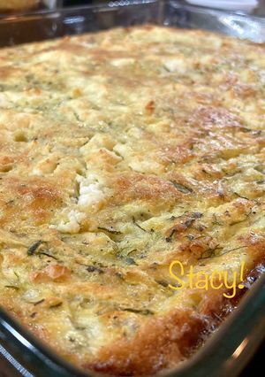 A picture of Fluffy Crustless Zucchini Pie.