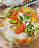 Bún sườn sụn (mọc) chua
