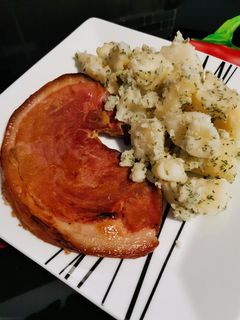 Mézes - mustáros sült sonka recept fotója