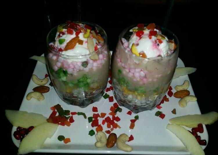 Steps to Prepare Any-night-of-the-week Sabudana falooda delight