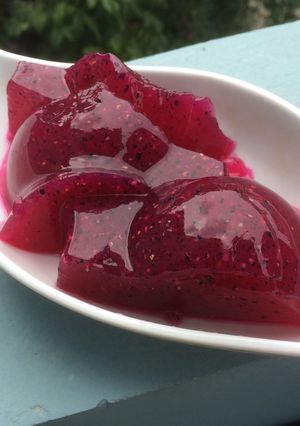 Foto resep Agar-agar buah naga