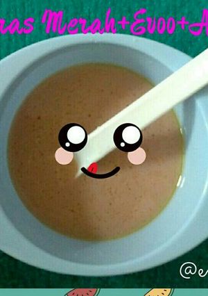 Foto resep Bubur Beras Merah- MPASI