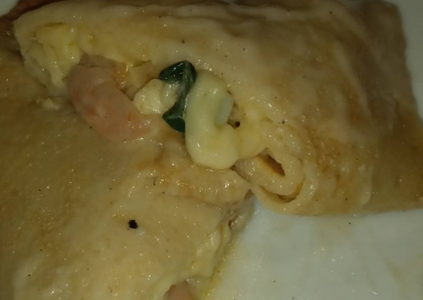 Creps de camarón queso