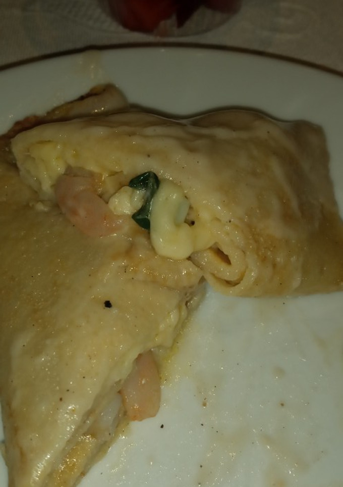 Una foto de Creps de camarón queso