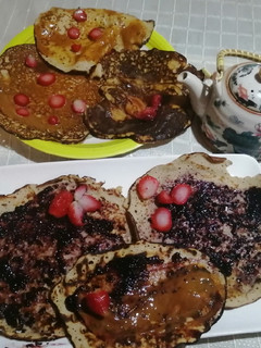 Una foto de Hotcake de plátano y harina de avena 😋