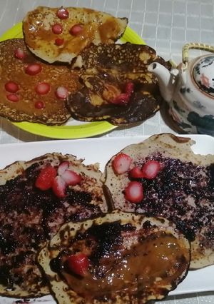 Una foto de Hotcake de plátano y harina de avena 😋