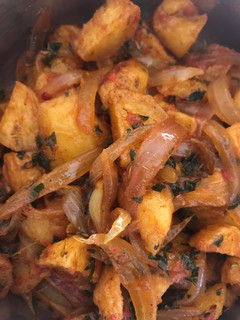 A picture of Simple potato sauce.