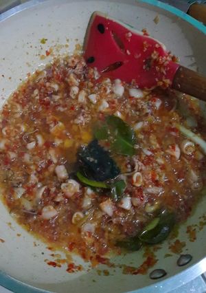 Foto resep Sambel cumi mercon
