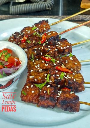 Foto resep Sate Tempe Pedas (Vegan)