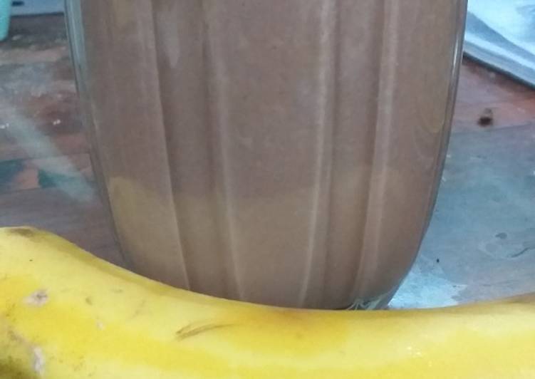 Choco banana smoothies