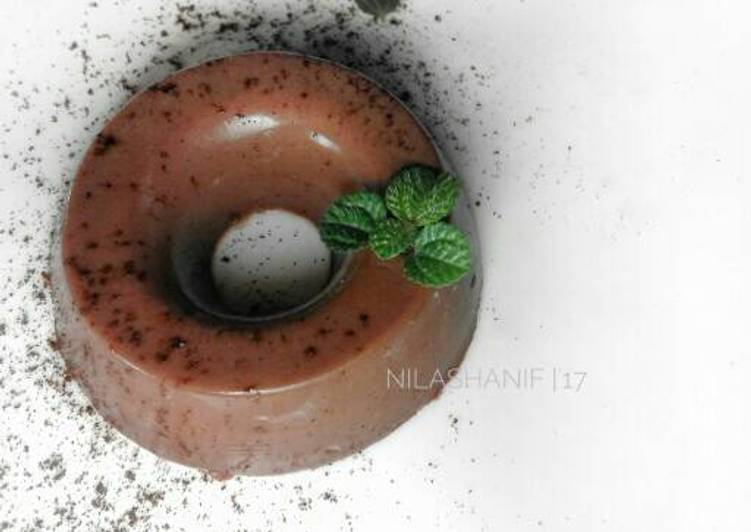 Puding Milo susu #AOP_platingbarenganekapuding