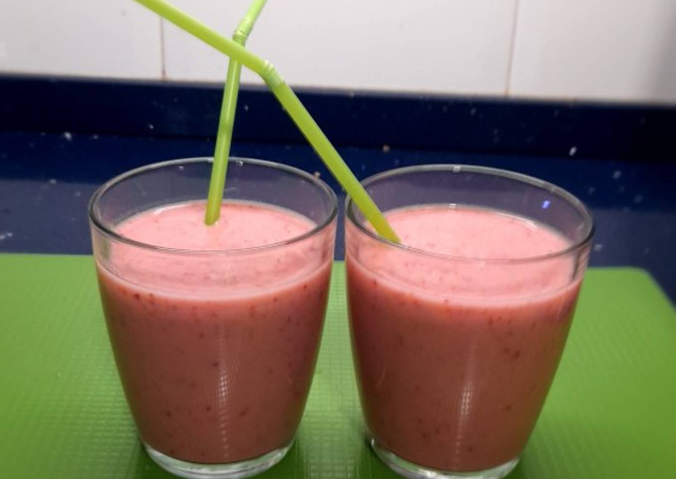 Batido de fresa (Desayuno saludable)