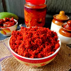 A picture of Homemade Pickle Spice / Pickle Masala.