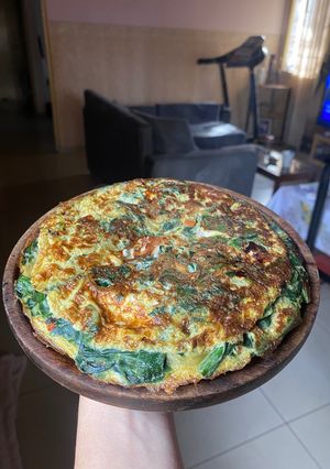 Una foto de Tortilla de espinaca: súper rápida