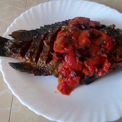 A picture of Fried Tilapia# Author Marathon#.