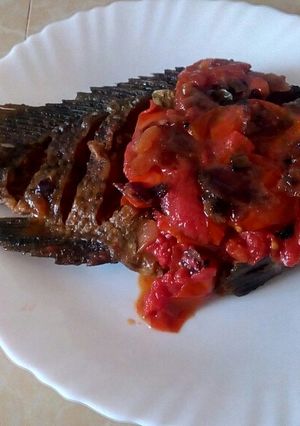 A picture of Fried Tilapia# Author Marathon#.