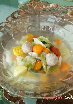Foto resep Sop Bakso (Simple)