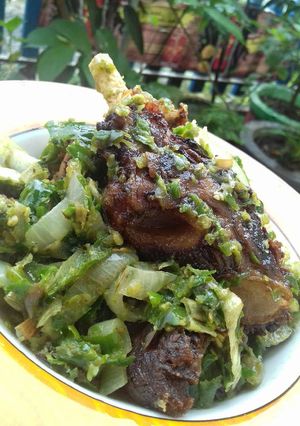 Foto resep Iga sapi cabai hijau + andaliman