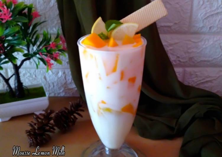 Langkah Mudah untuk Membuat #Mousse Lemon Milk yang Lezat Sekali