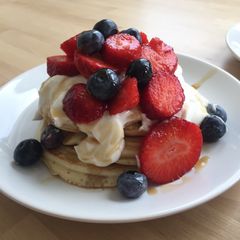 Cheesecake heaven pancakes A picture of Cheesecake heaven pancakes.