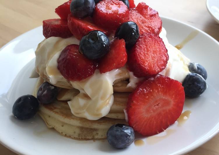 Simple Way to Prepare Any-night-of-the-week Cheesecake heaven pancakes