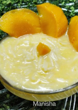 A picture of Mango Vermicelli Kheer.