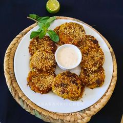 Healthy Cauliflower Tikki A picture of Healthy Cauliflower Tikki.