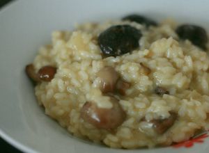Una foto de Risotto ai funghi (sin vino)