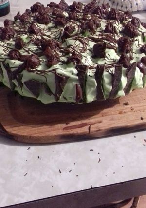 Una foto de Torta de chocolate y menta 👌