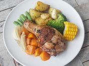 Gambar chicken steamed rosemary
