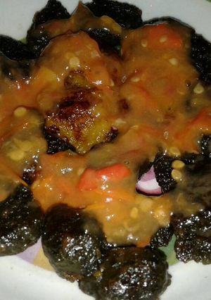 Foto resep Bakso Vegetarian Panggang Saos Tomat Pedas