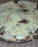 Pizza de espinaca.