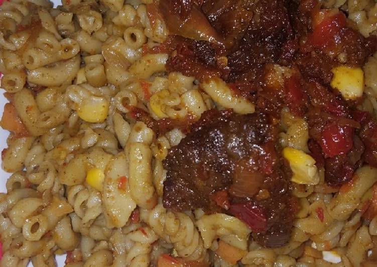 Step-by-Step Guide to Make Award-winning Macaroni with peppered beef