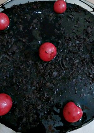 A picture of Delicious chocolate cake.