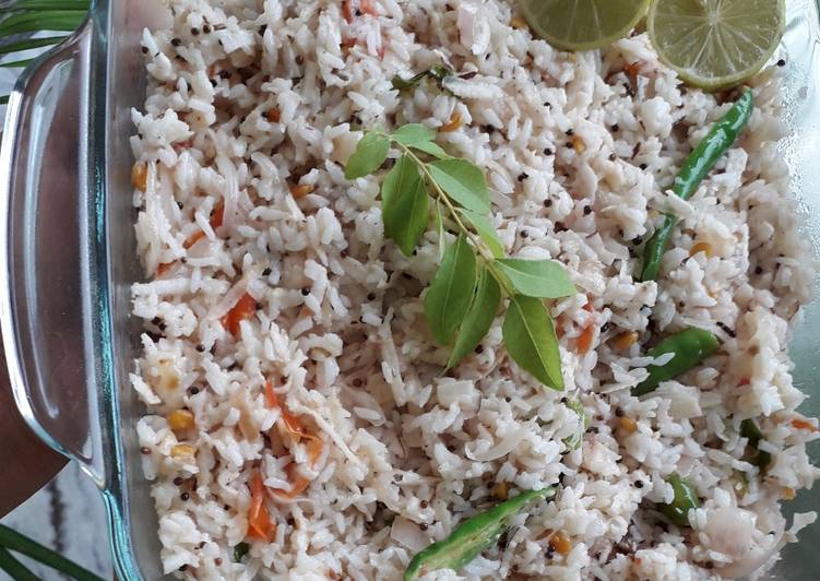 Simple Way to Make Quick Coconut rice