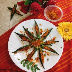 A picture of Stuffed okra(Bharwa Bhindi).