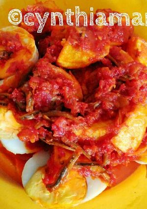 Foto resep Lauk Mudah Praktis: Sambal Telur mudah enak