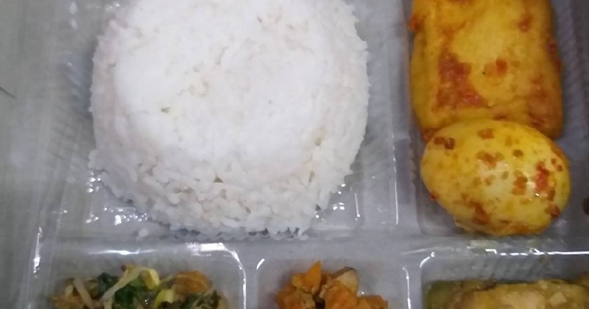 Resep Nasi Urap Kotakan oleh Azzam Hakeem - Cookpad